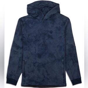 lululemon Men’s Textured Tech Hoodie XL — Blue Camo